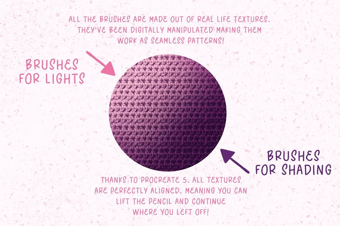 淡化阴影主题Procreate插画笔刷素材