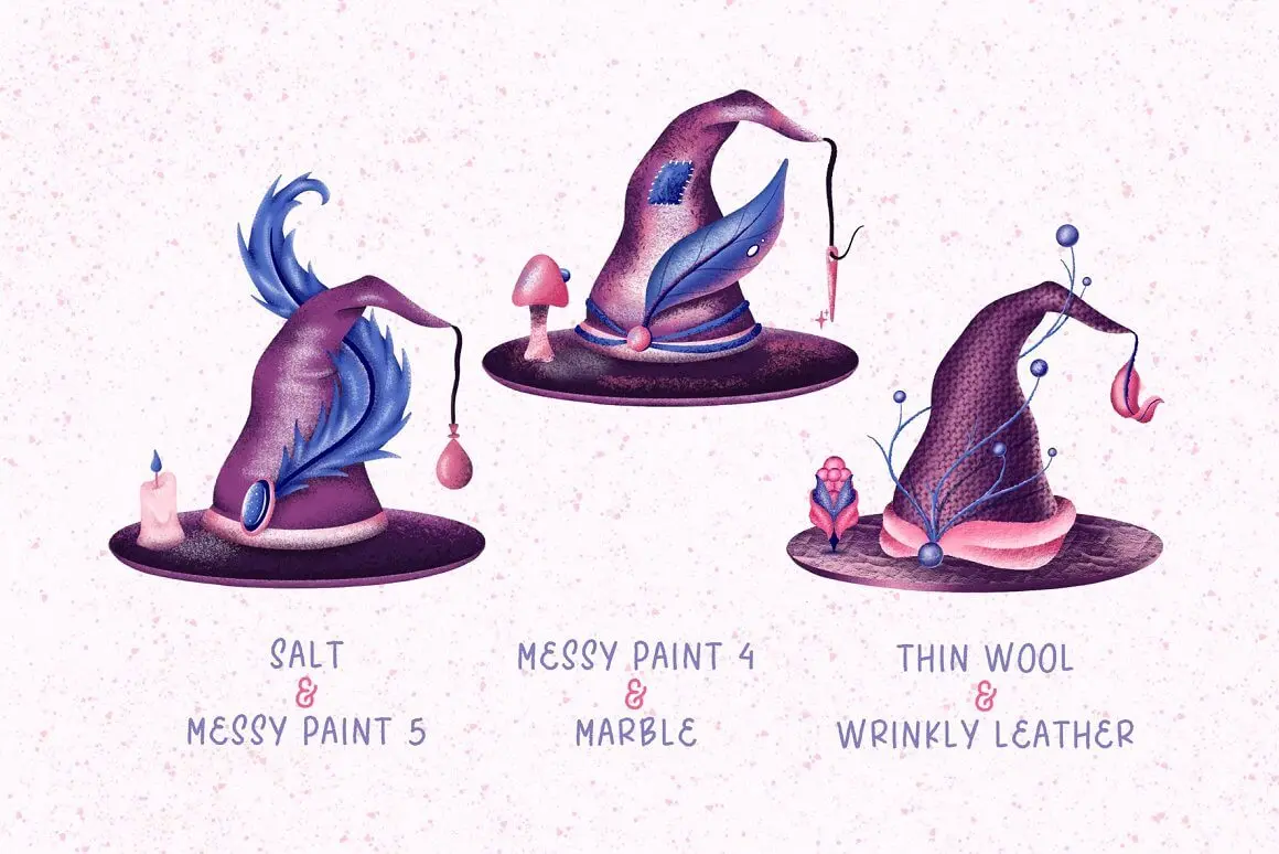 淡化阴影主题Procreate插画笔刷素材