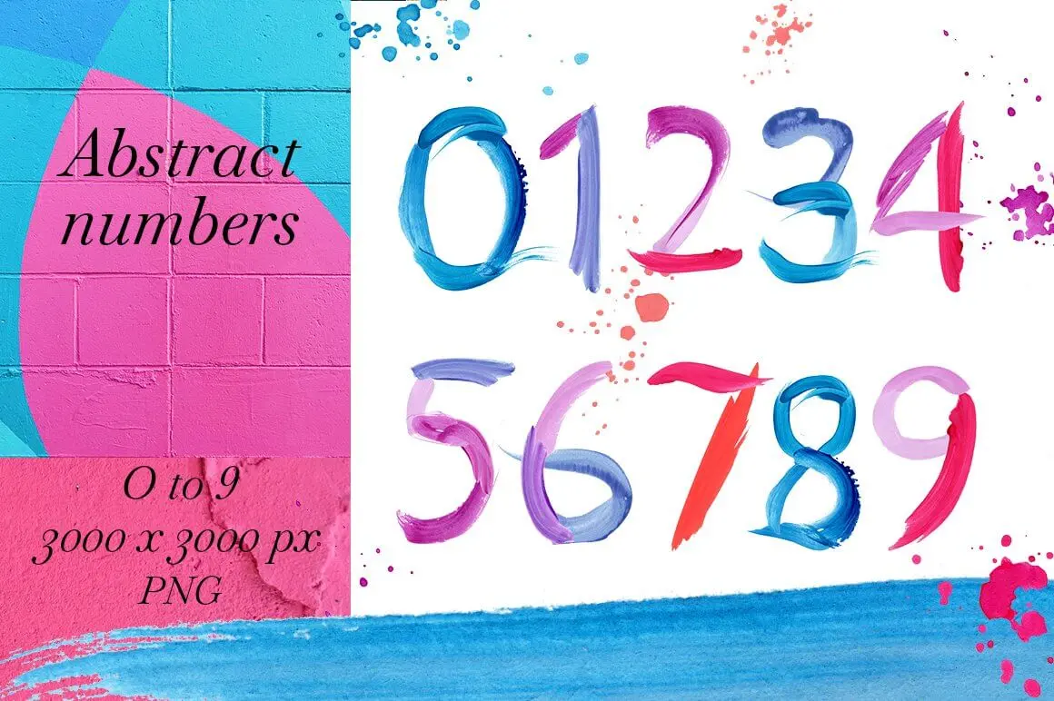 抽象手绘纹理背景形状PSD素材