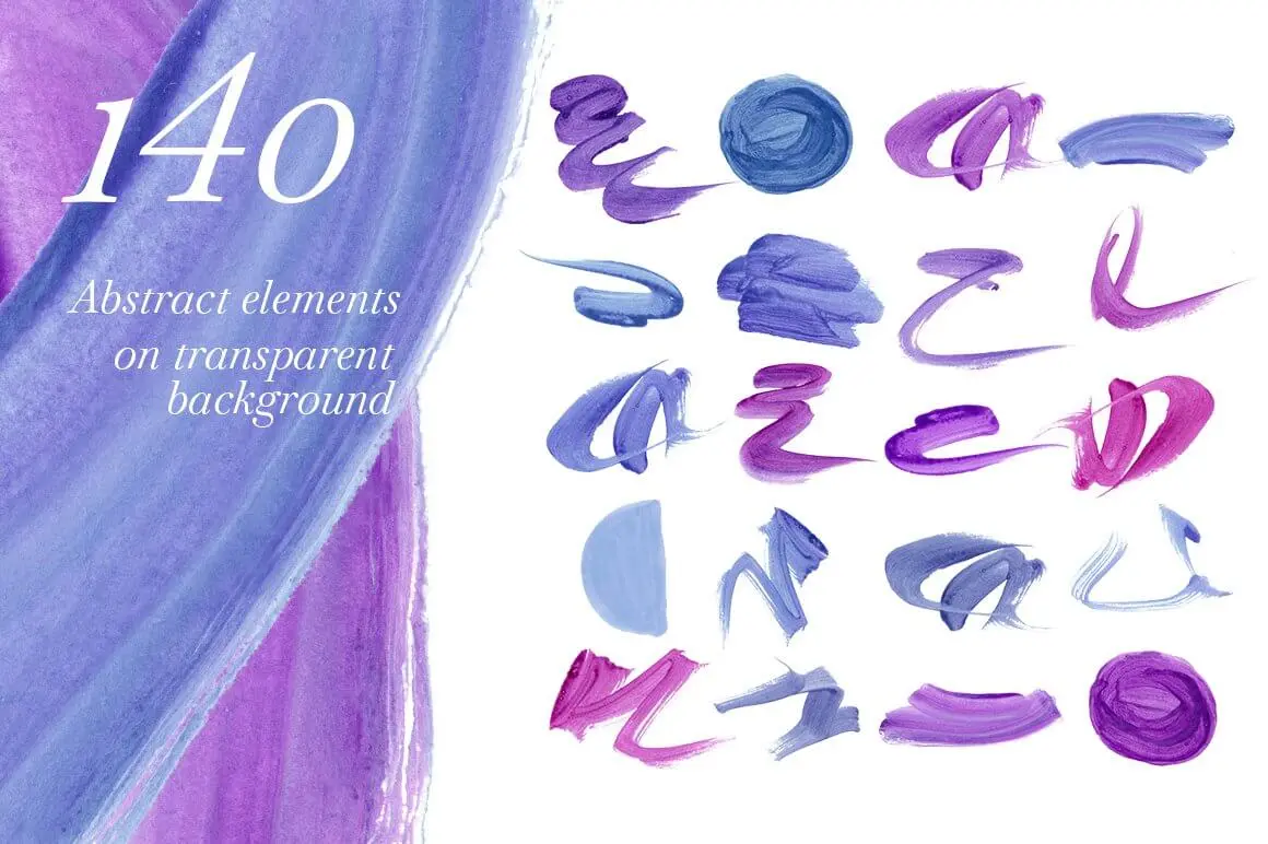 抽象手绘纹理背景形状PSD素材