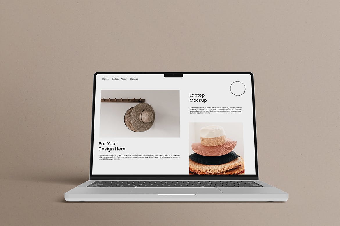 质感笔记本电脑Macbook Pro 2021设计样机PSD素材