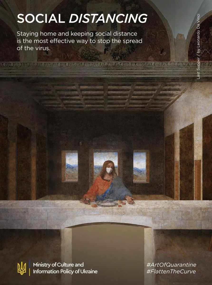 世界名画成防疫海报搞笑又惊艳！网友：模仿到精髓了