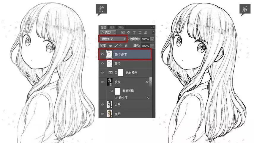 提取线稿如此简单?用PS这三种方法就可以!