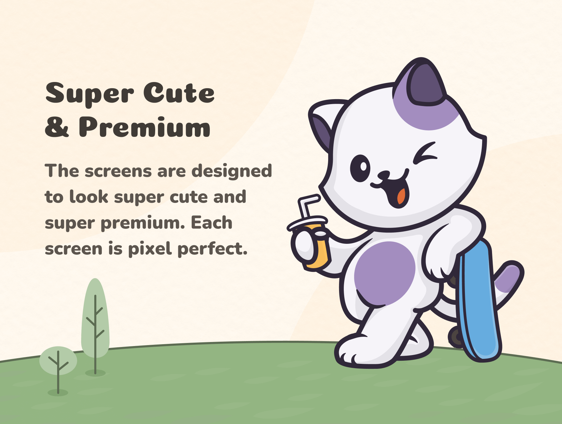 一套风格可爱卡哇伊的糖果电商购买APP UI界面