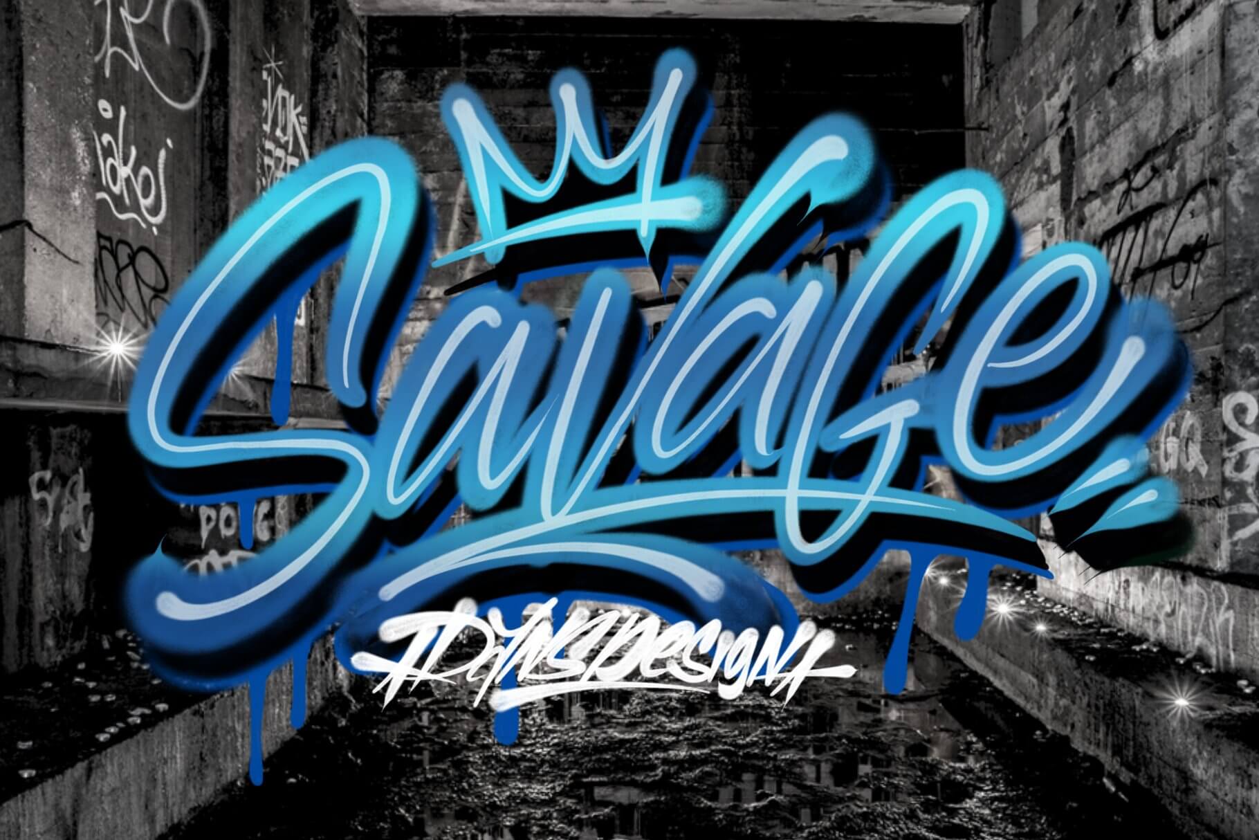 涂鸦风格画笔Procreate笔刷素材