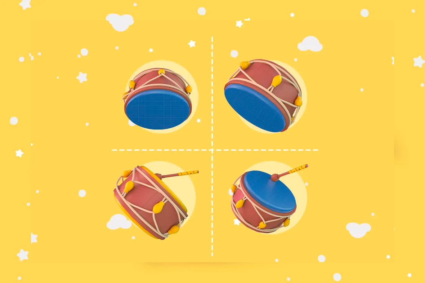 斋月鼓乐器PSD样机