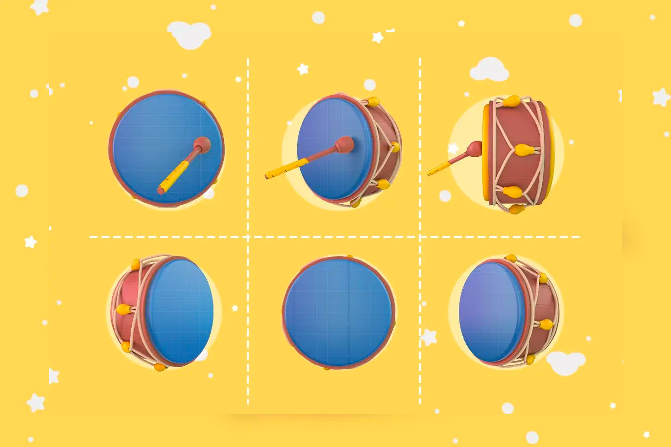 斋月鼓乐器PSD样机