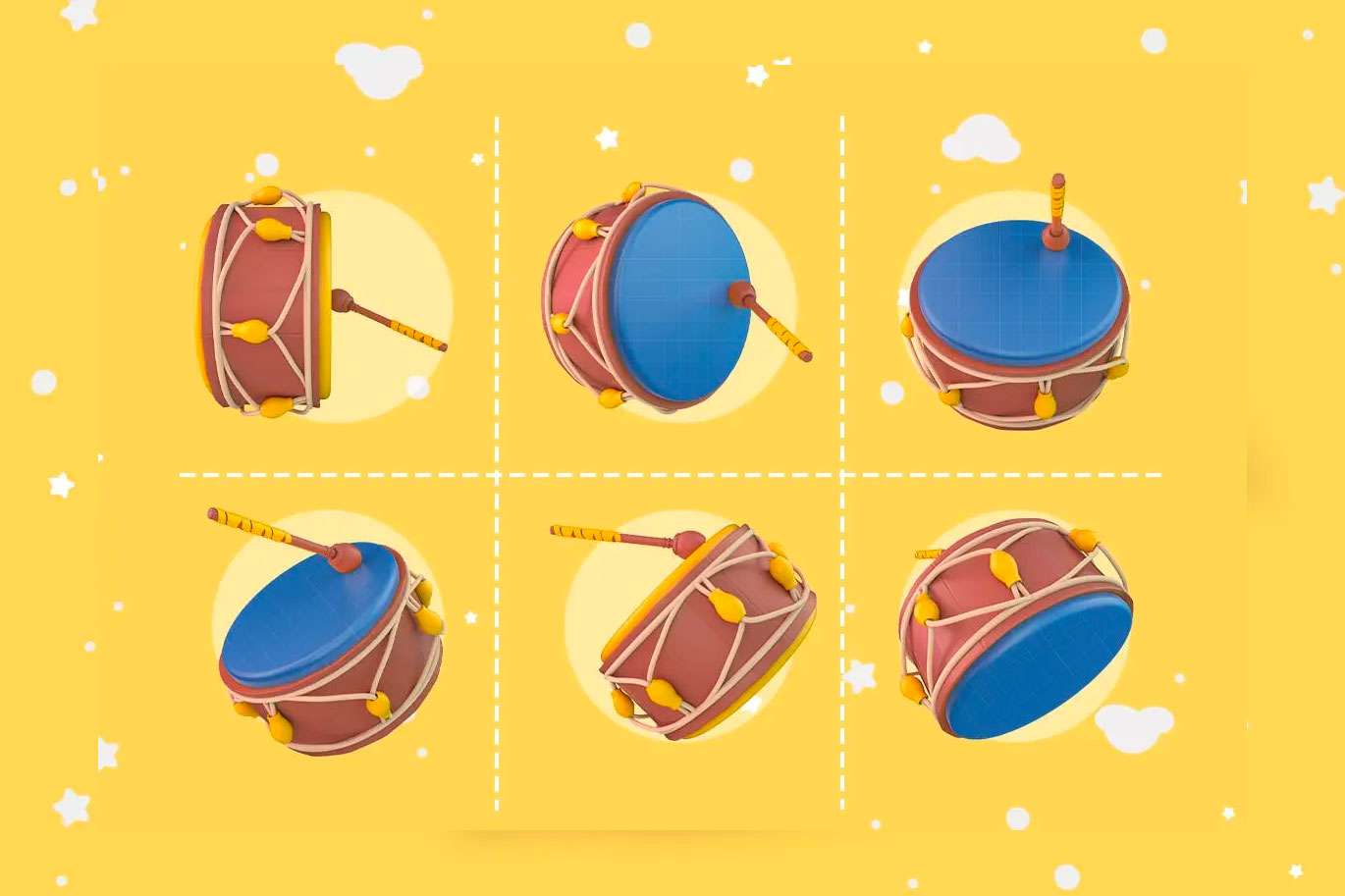 斋月鼓乐器PSD样机