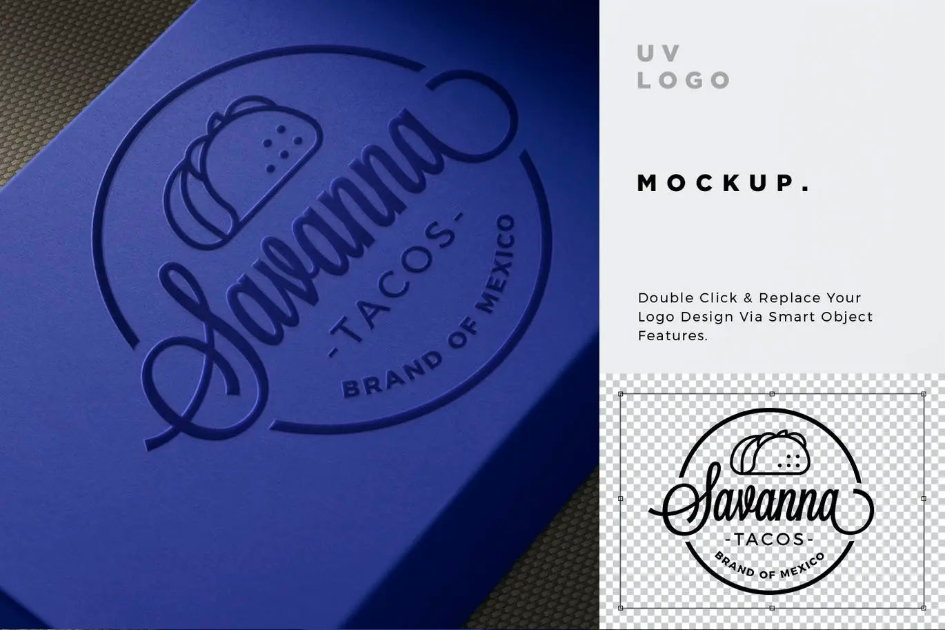 UV印刷标志Logo品牌PSD样机