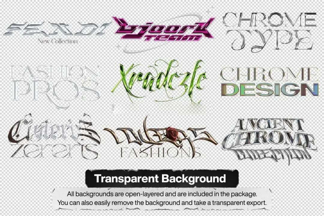 用PS一键生成酸性金属镀铬3D文字,这效果也太酷了吧!