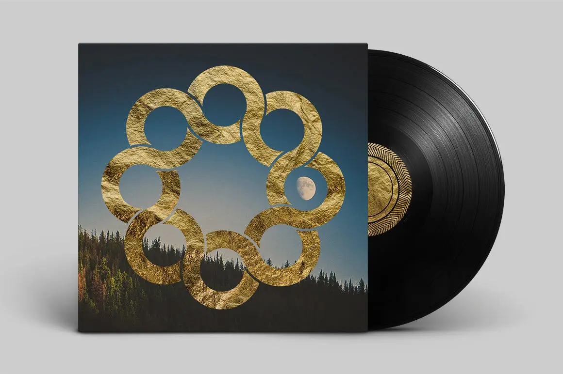 40个高品质土豪金抽象几何图形纹理素材包