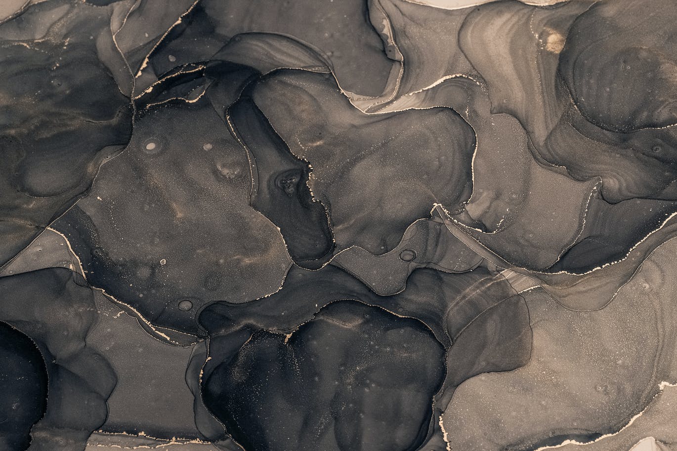 26个时尚高端抽象黑金水墨质感背景底纹纹理素材包