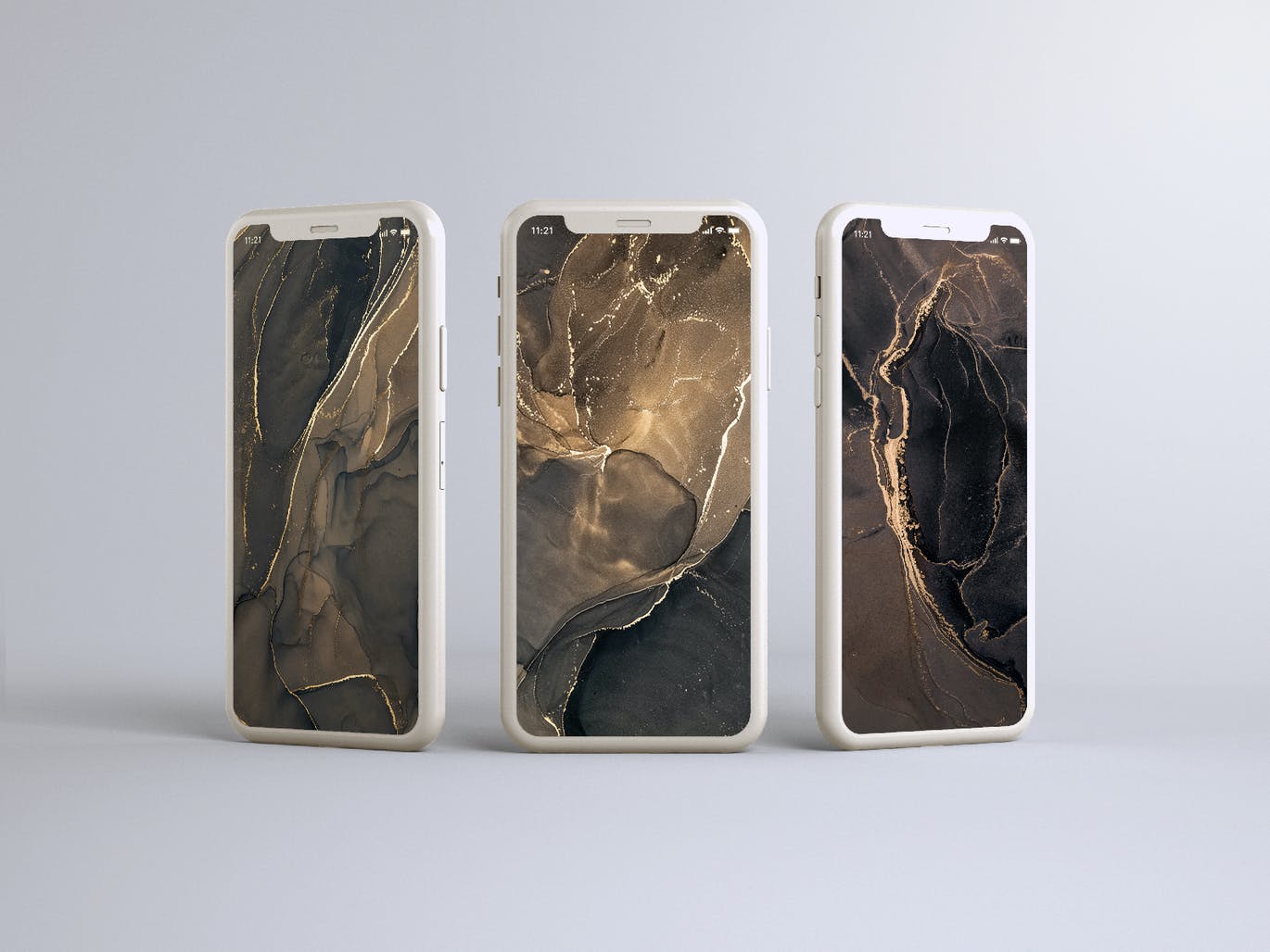 26个时尚高端抽象黑金水墨质感背景底纹纹理素材包