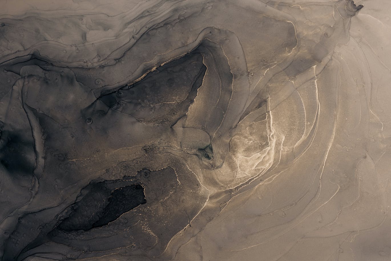 26个时尚高端抽象黑金水墨质感背景底纹纹理素材包