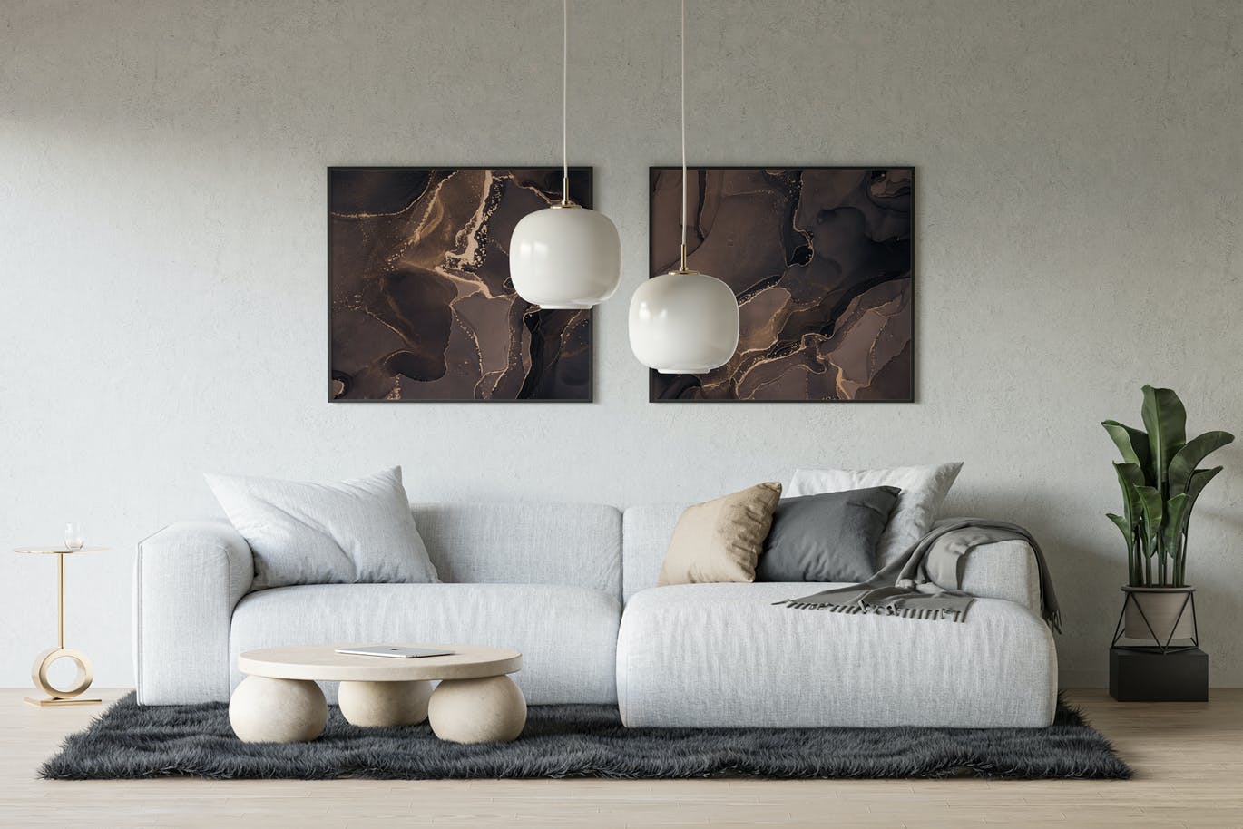 26个时尚高端抽象黑金水墨质感背景底纹纹理素材包