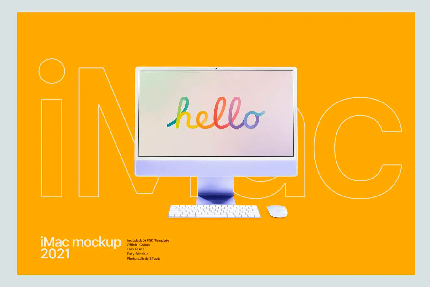 iMac苹果一体机电脑样机