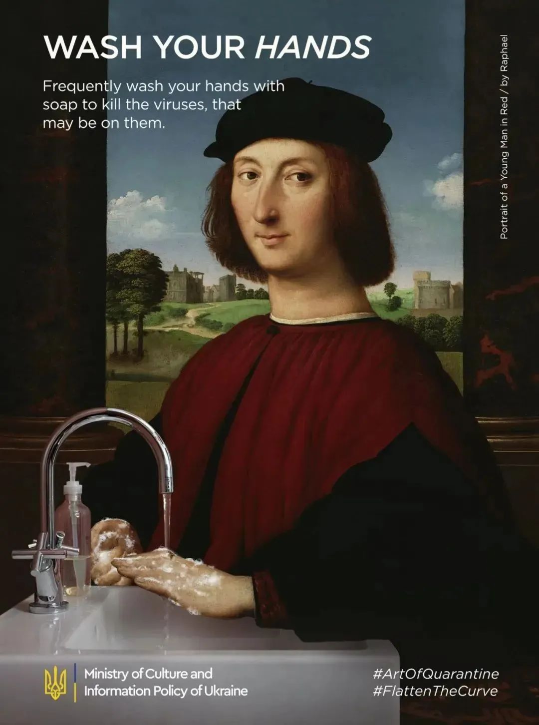 PS脑洞欣赏世界名画变防疫海报