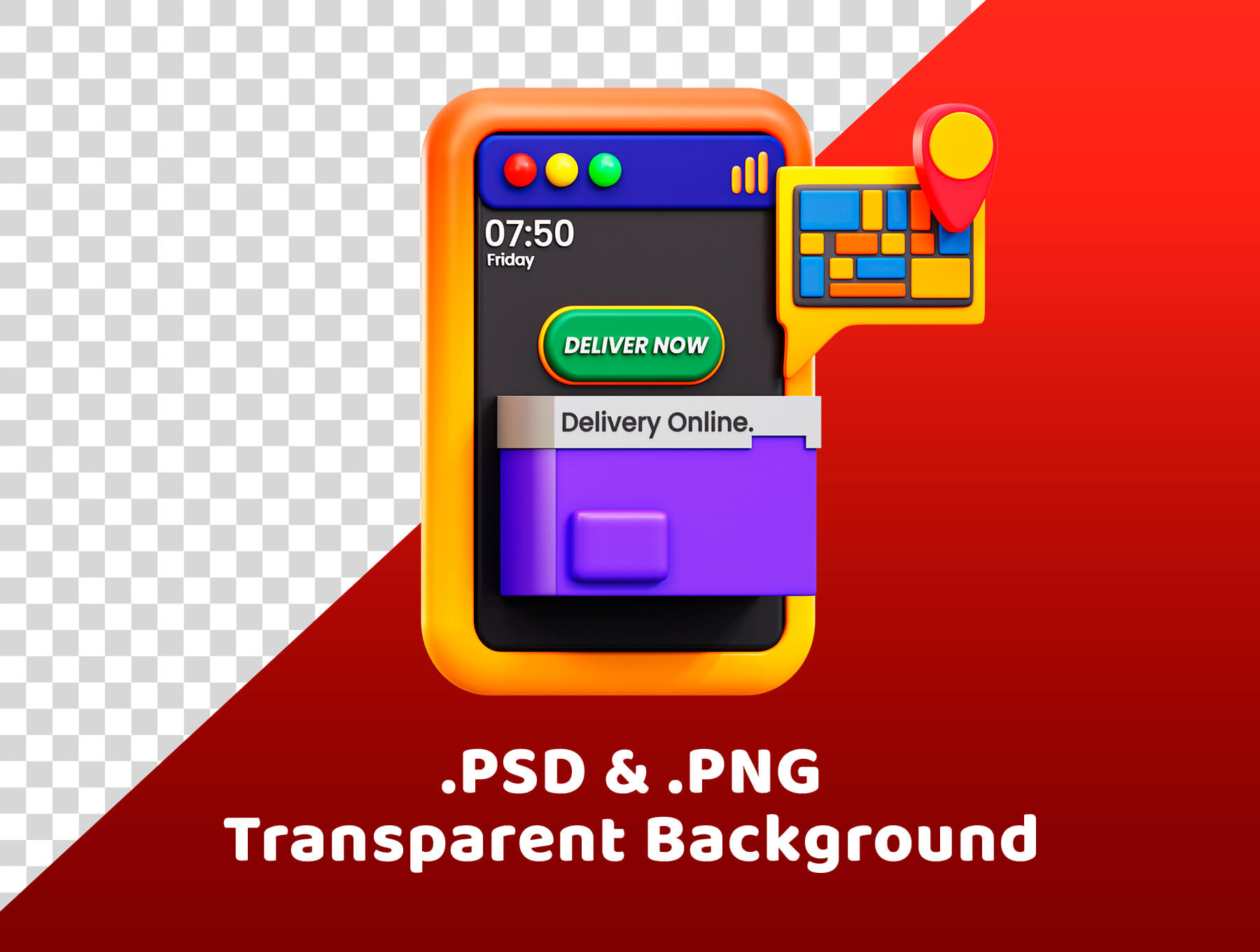 20个色彩鲜艳数字营销主题Blender 3D图标模型