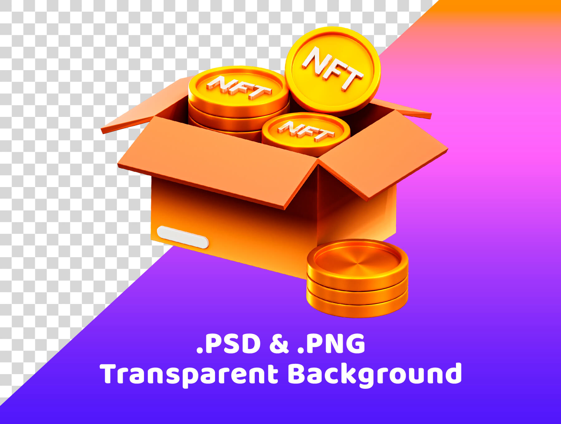 25个潮流3D NFT主题Blender图标模型