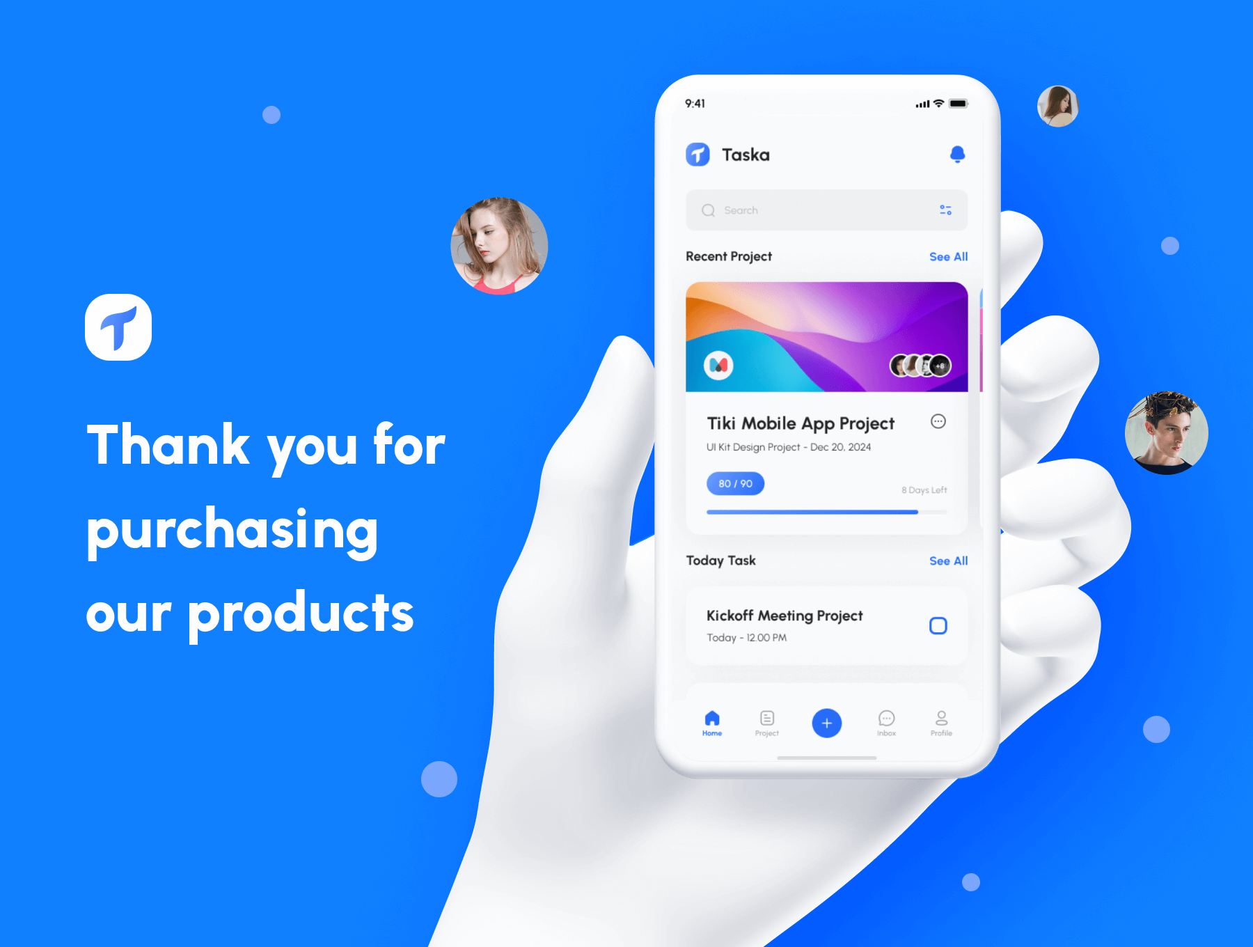 170个用于B端、工作、管理、团队等主题蓝色高质量UI Kit素材包
