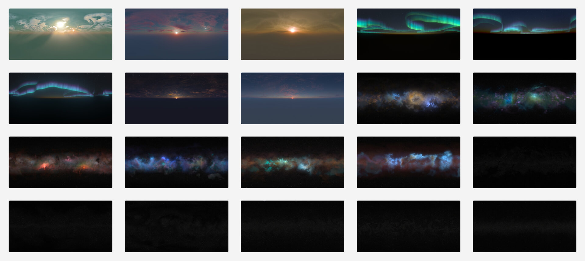 20张GSG宇宙太空HDRI合集