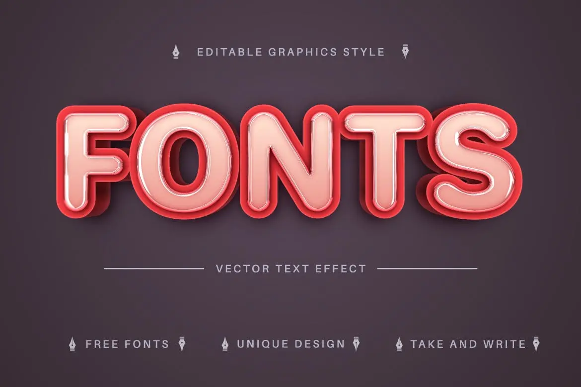 酷炫又有质感的3D立体字