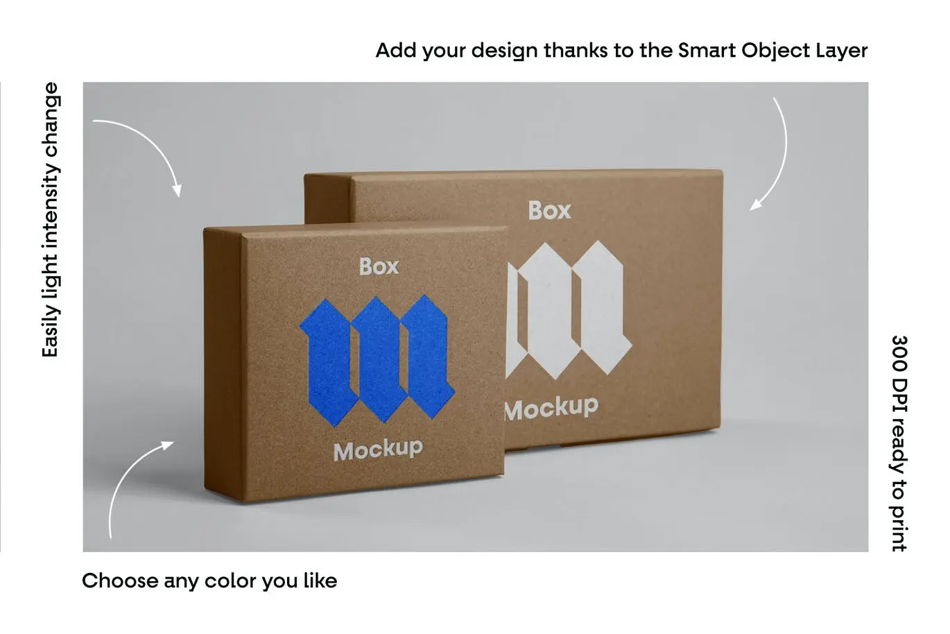 10个白色高端包装盒包装VI样机PSD模型