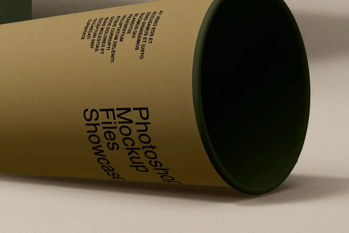 咖啡纸盒纸袋纸杯品牌包装设计PSD样机