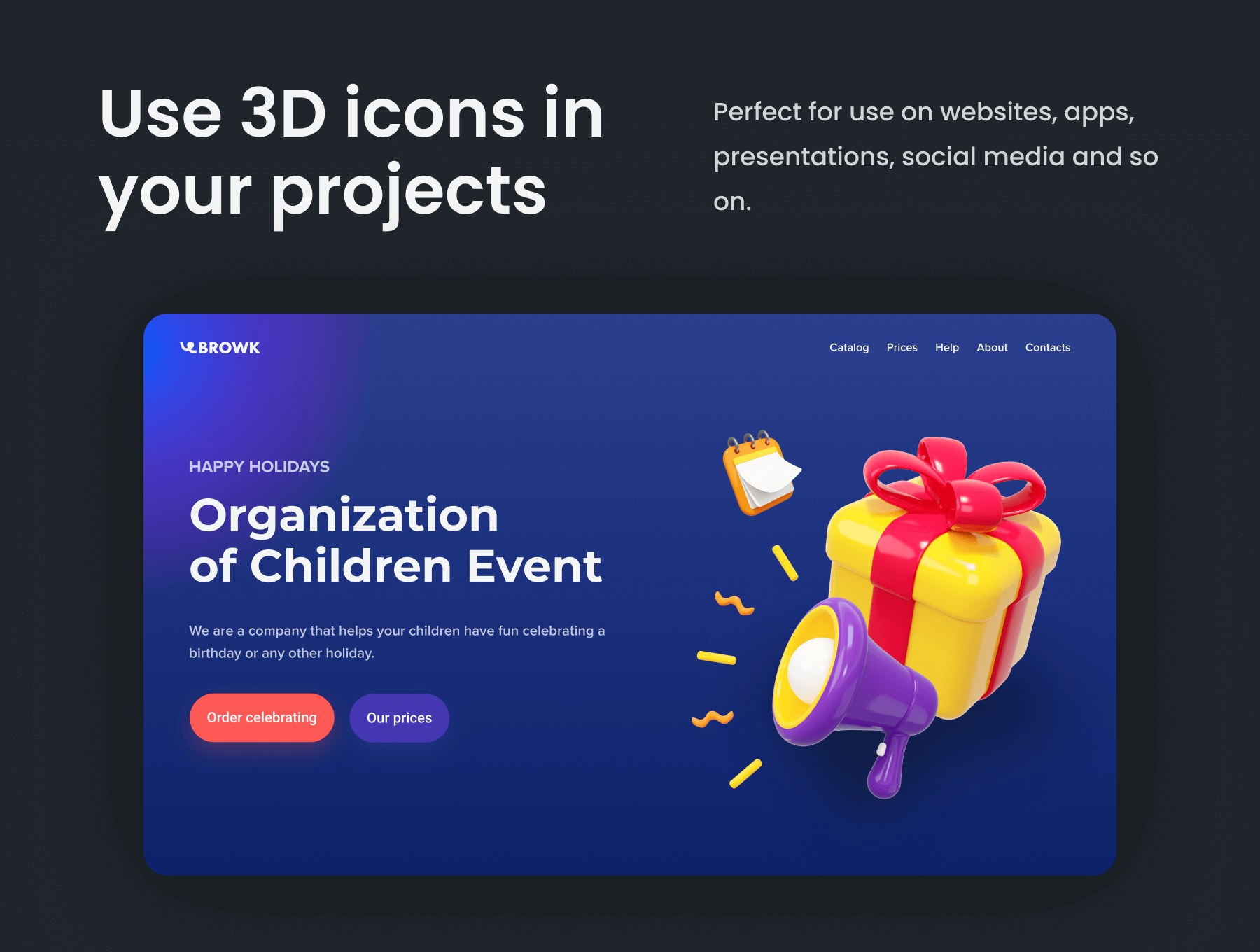36个质感满满的3D图标素材包