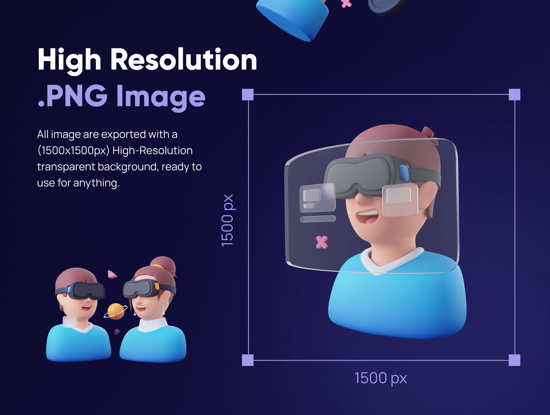 20个元宇宙主题3D模型素材