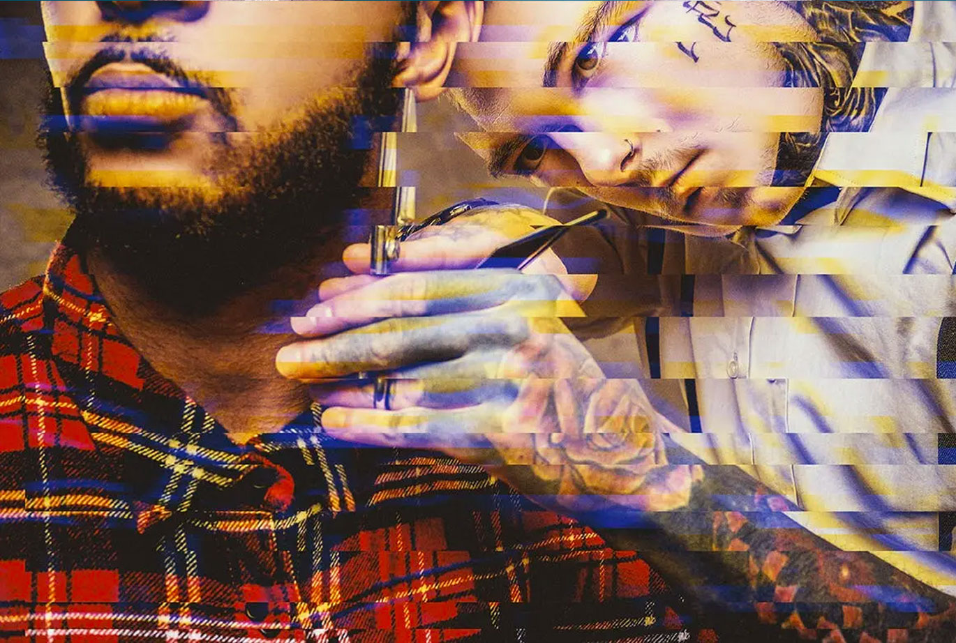 抖音小故障切片风格photoshop动作预设