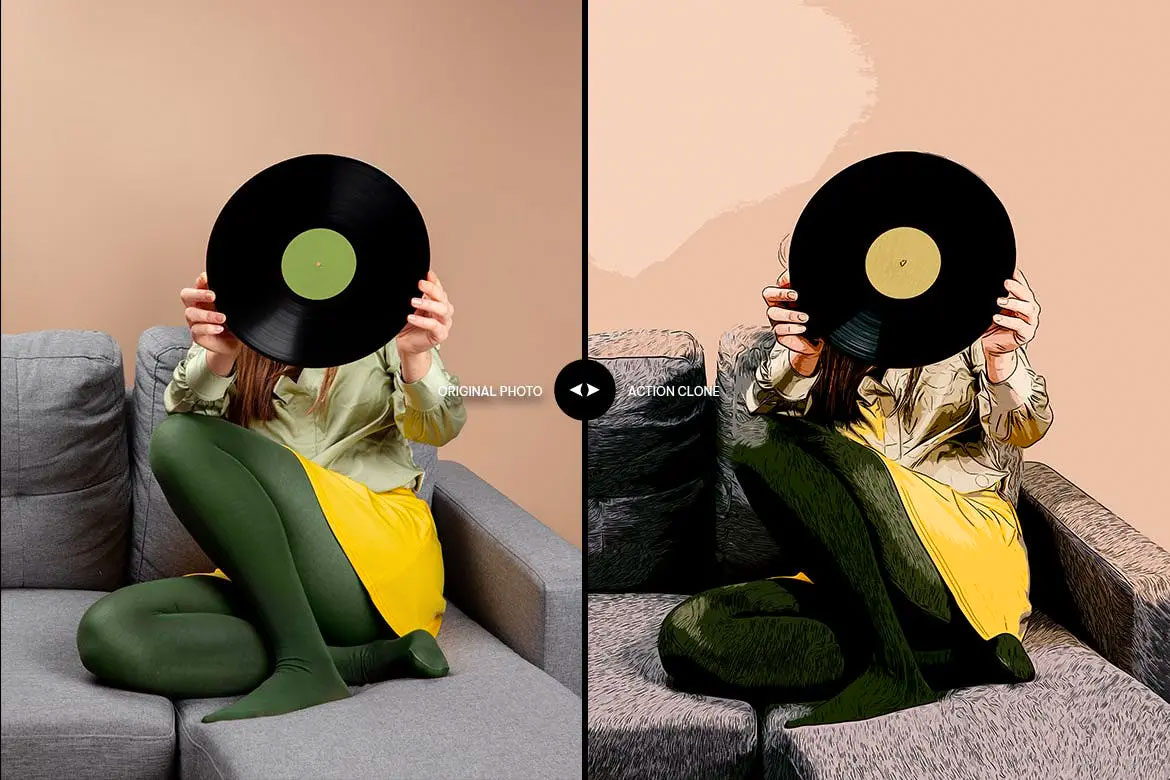 数量绘制效果photoshop动作预设