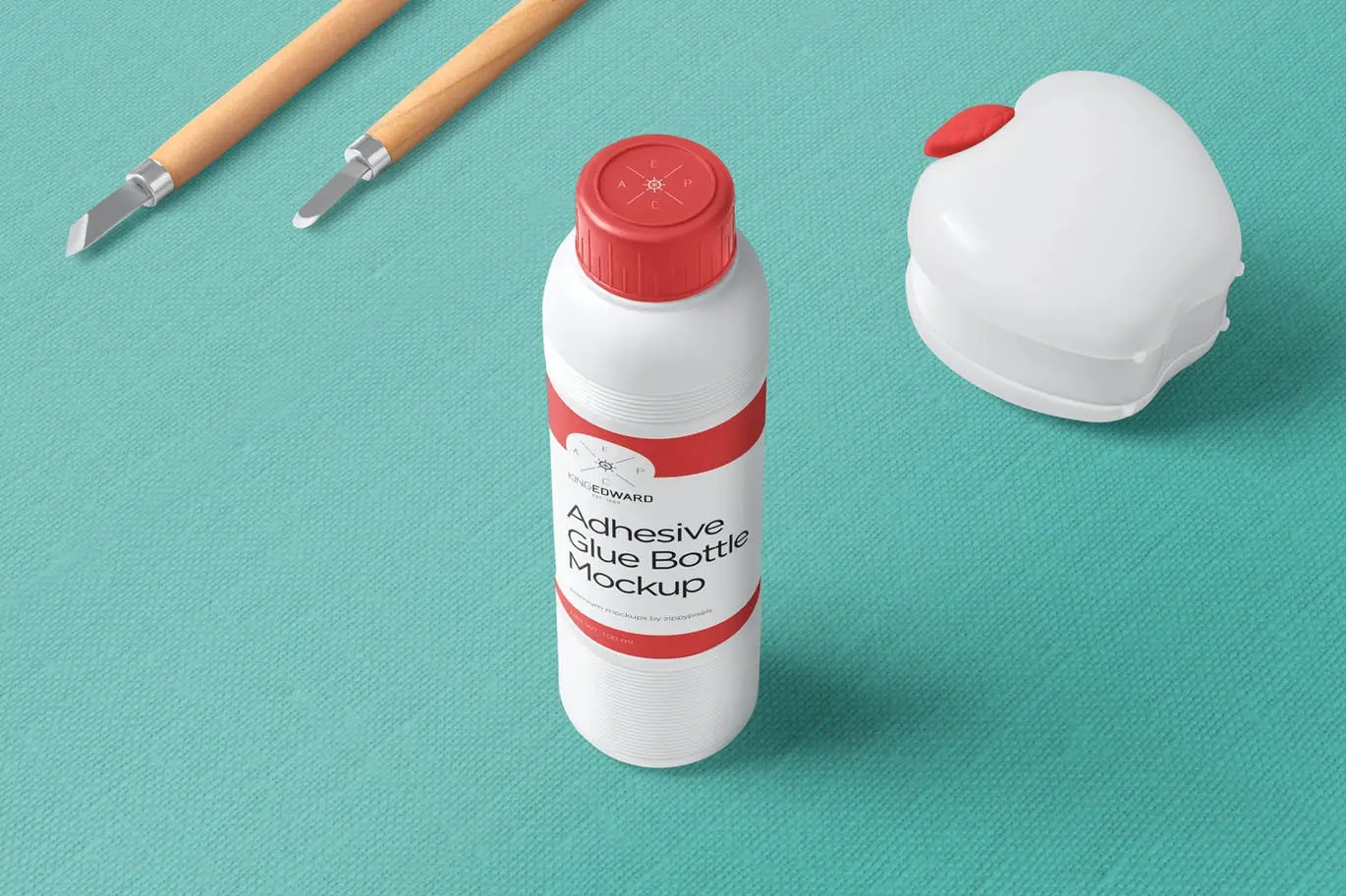 效果逼真的塑料瓶包装设计PSD样机