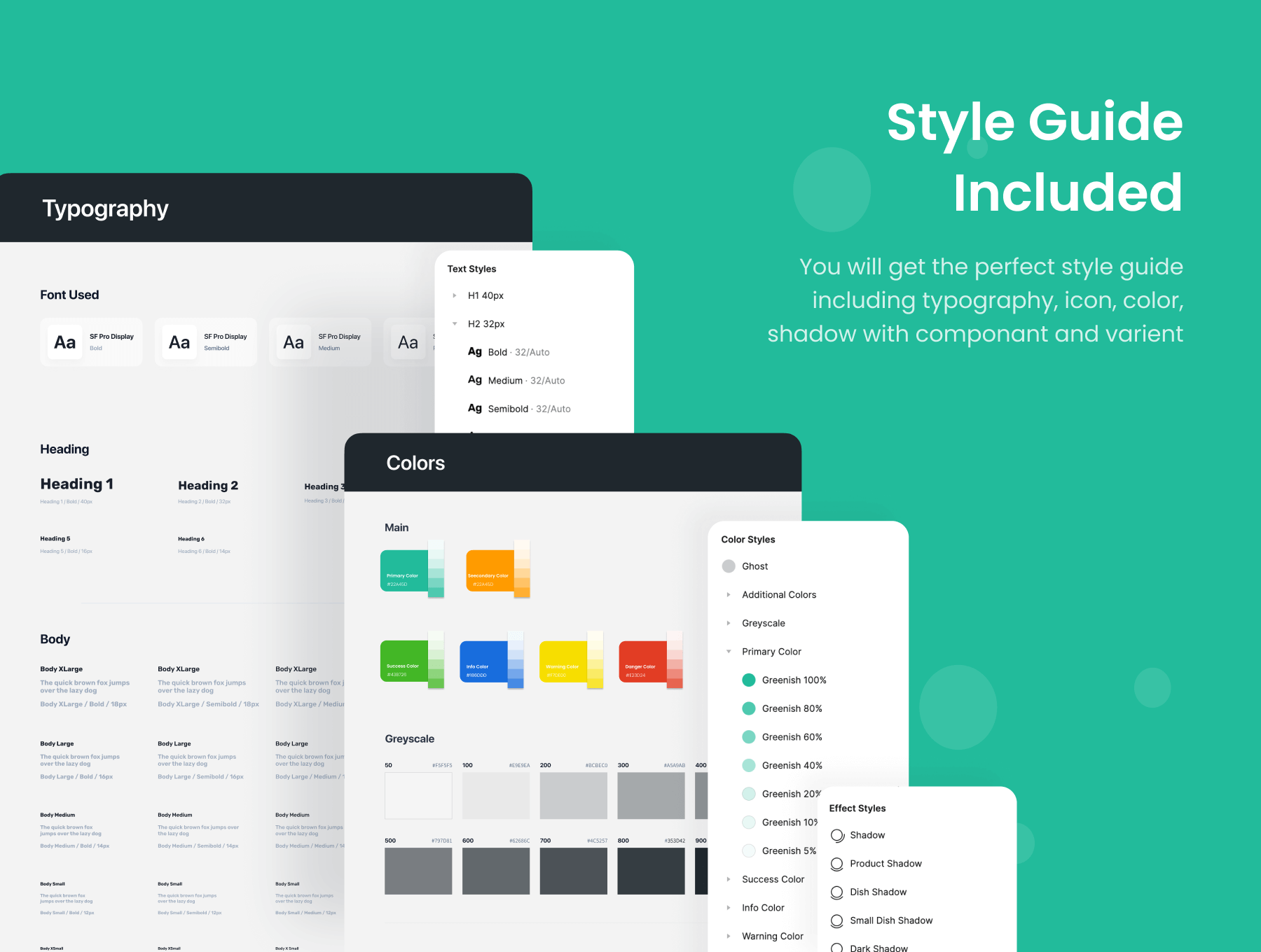 45个绿色极简风格婴儿食品APP UI Kit界面