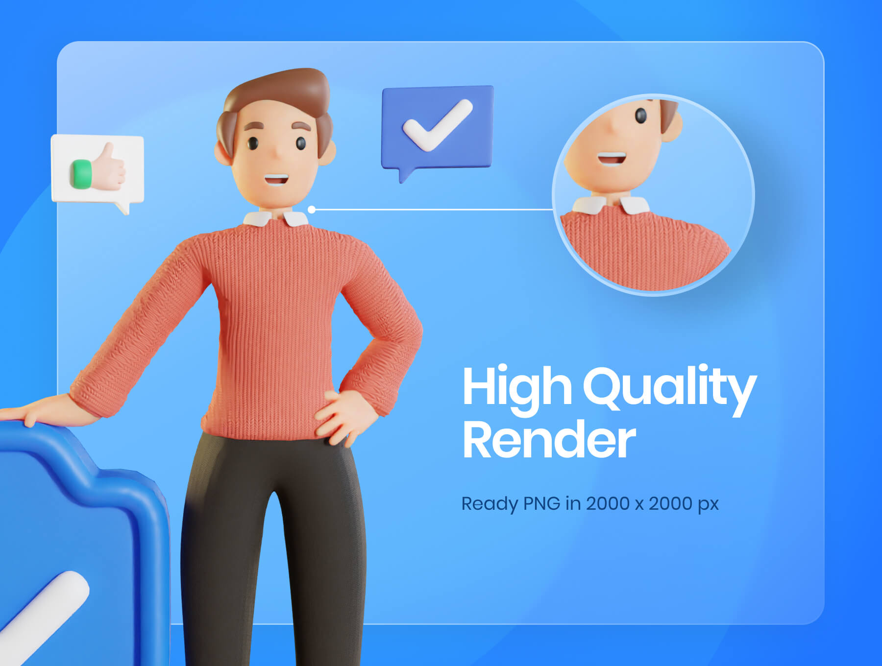 一套3D人物工作活动主题模型包（Blender）