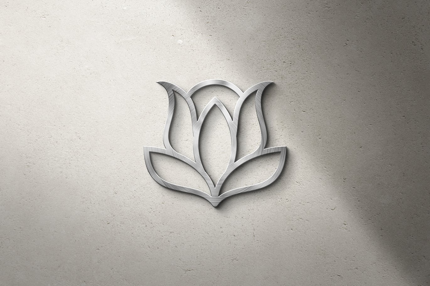 3D金属质感LOGO徽标展示PSD样机素材