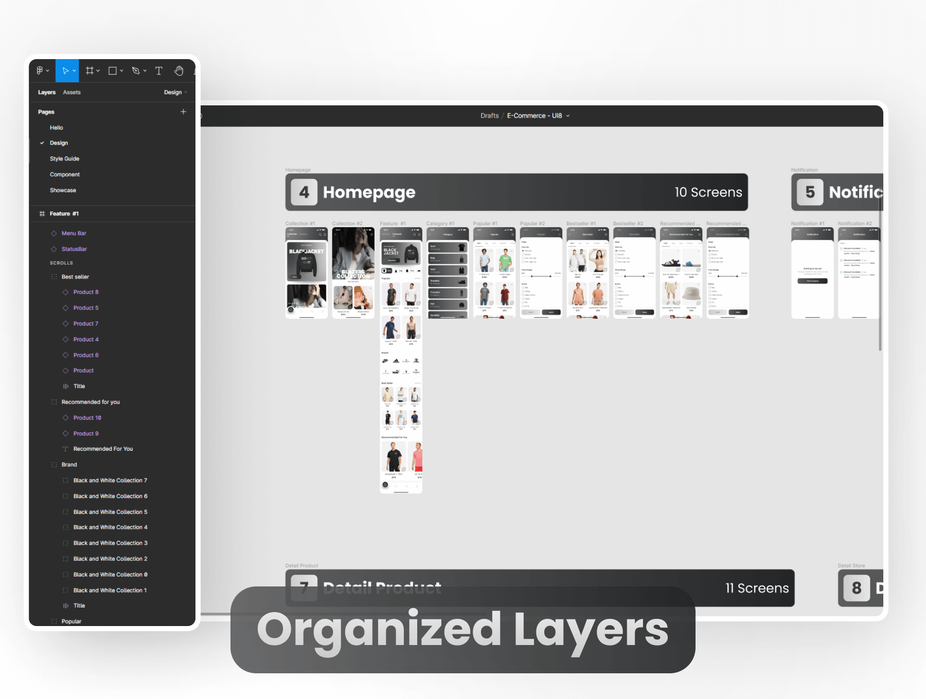 105个潮物潮鞋电子商务APP UI Kit素材(Figma)