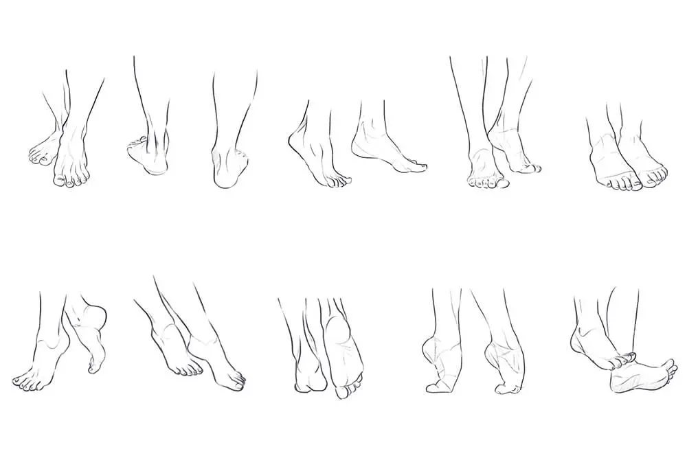 10个脚部Procreate笔刷素材