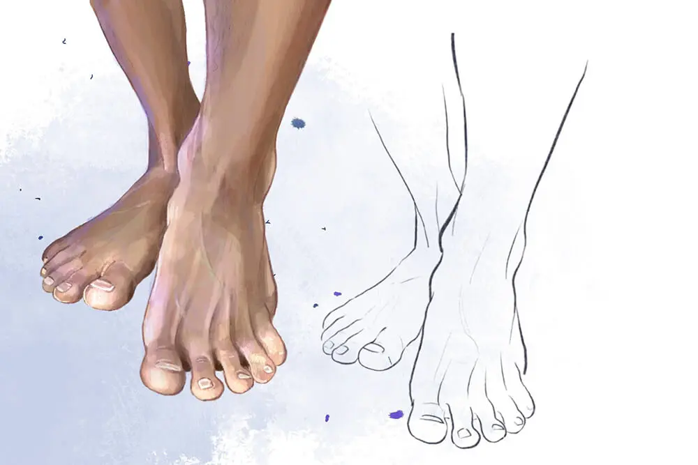 10个脚部Procreate笔刷素材