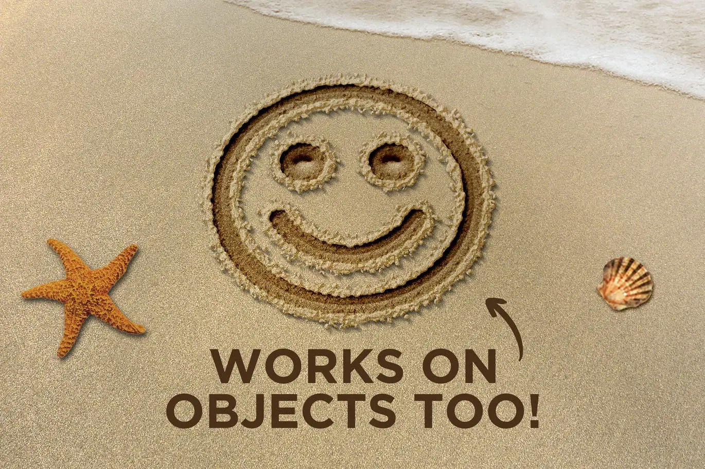 沙滩文字字体PS动作效果 (ABR,ATN,PAT)