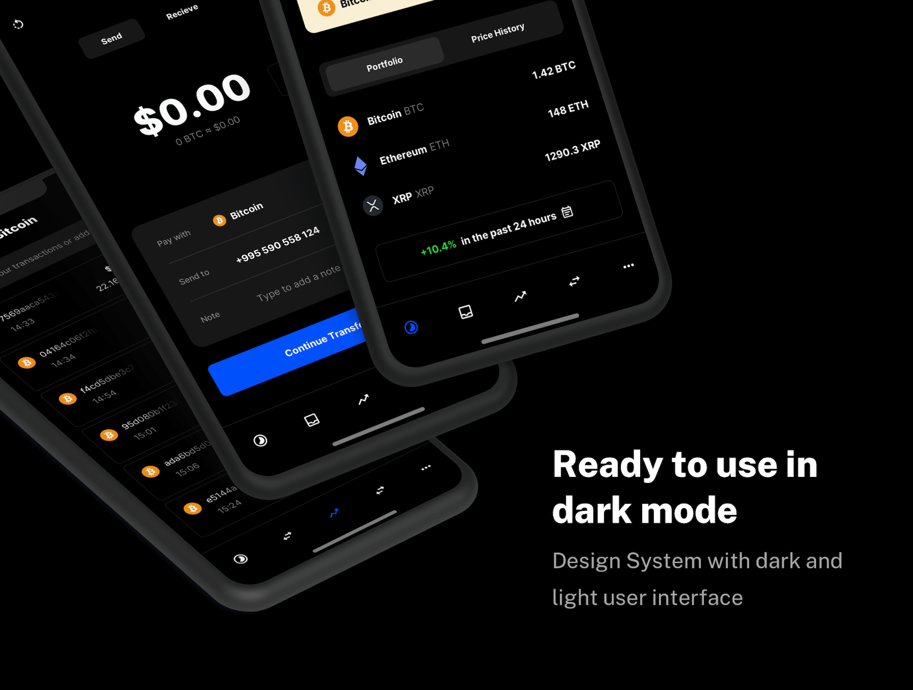190个用于初创公司交易所加密钱包相关的UI素材包
