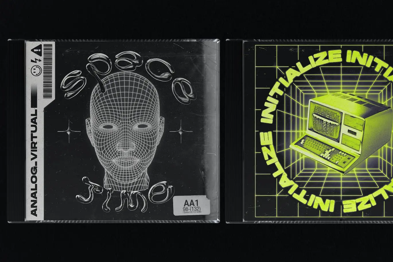 细节满满线框立体几何抽象图形矢量素材包