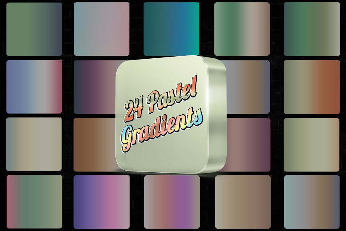 24种不同风格的霓虹灯渐变预制效果