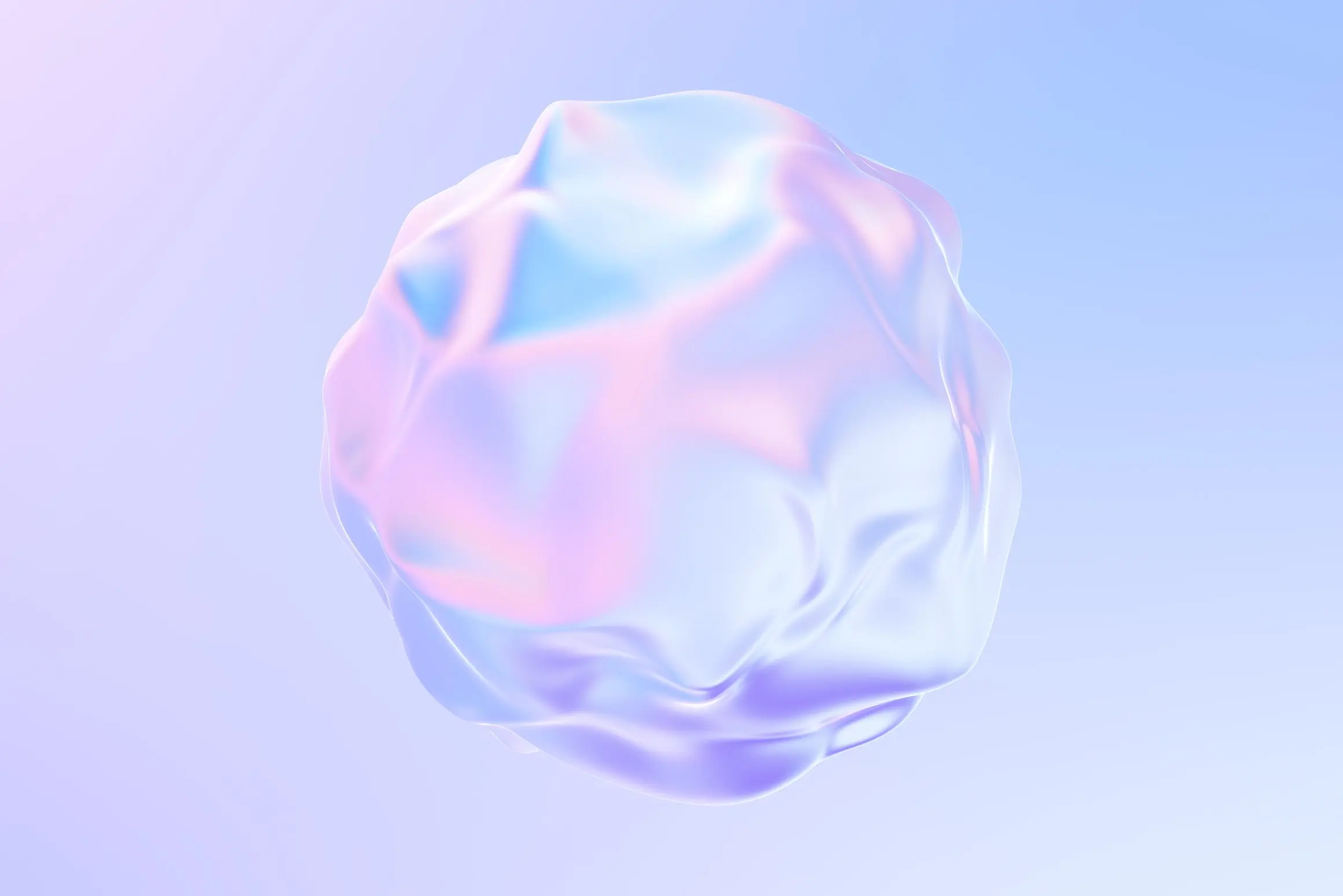 全息风格流体融球动画视频背景素材