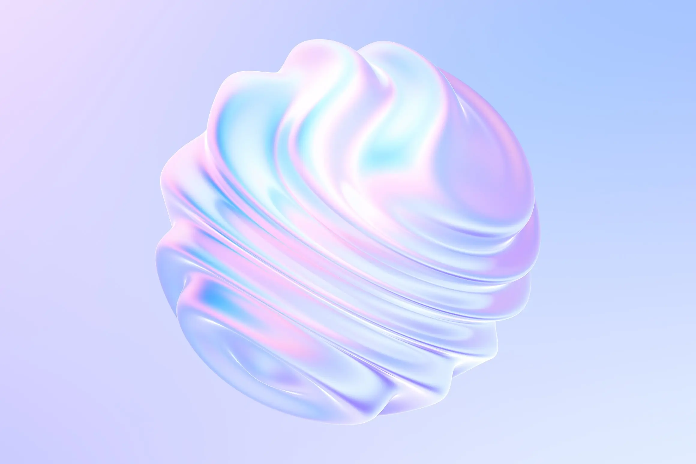 全息风格流体融球动画视频背景素材