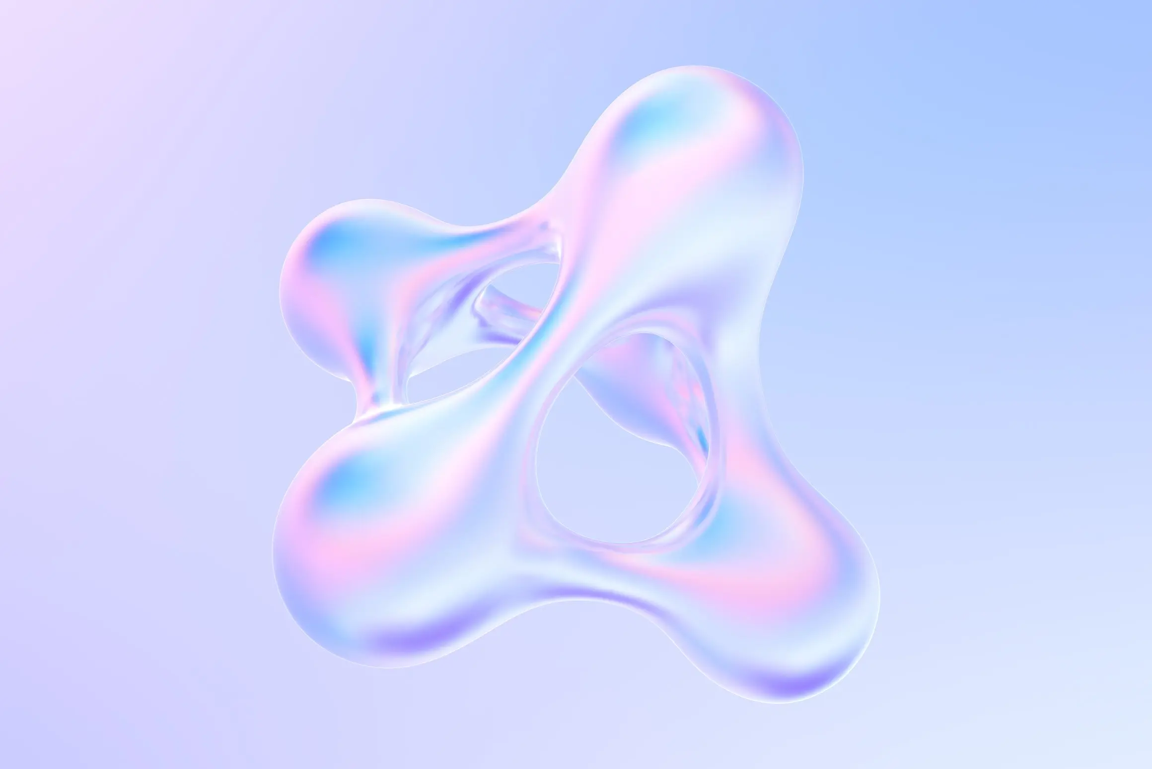 全息风格流体融球动画视频背景素材