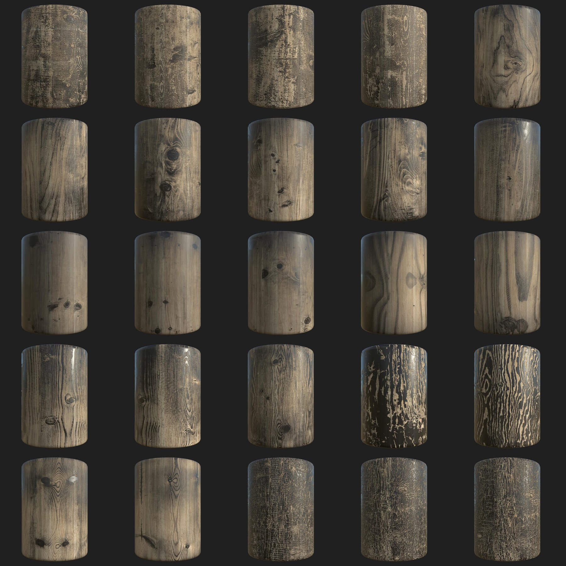 202个木纹金属污垢磨损黑白贴图素材