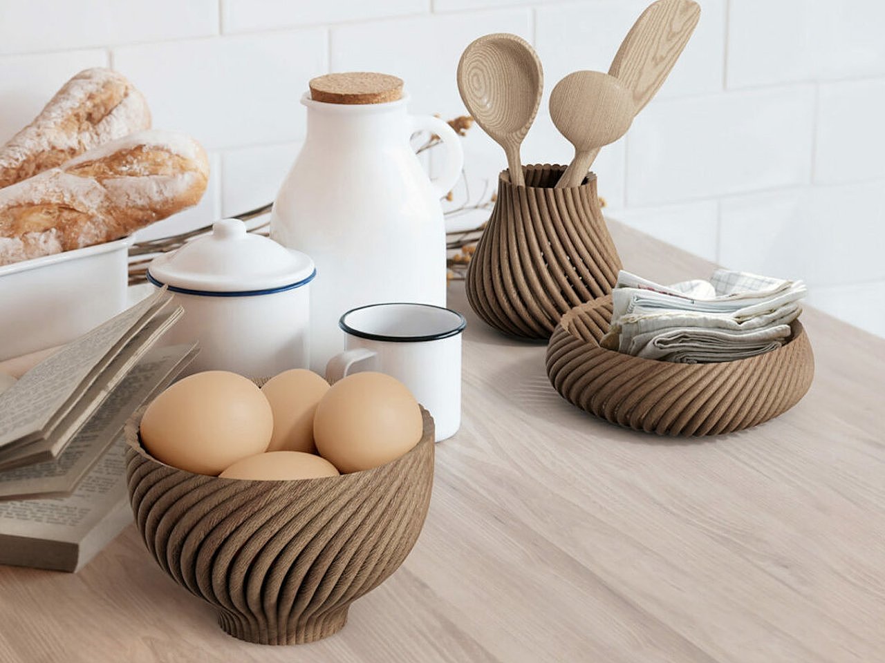 这些令人惊叹的配件和装饰是用工厂的木材废料 3d 打印出来的~