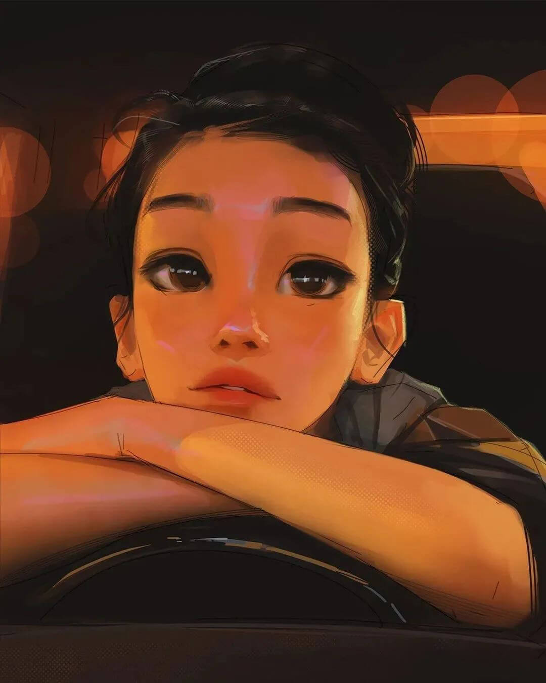 高质量女生可以有多美？用这套PS笔刷画出这些好看的微信头像吧