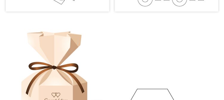 165款矢量纸盒纸箱礼盒产品包装刀模图折叠平面展开图